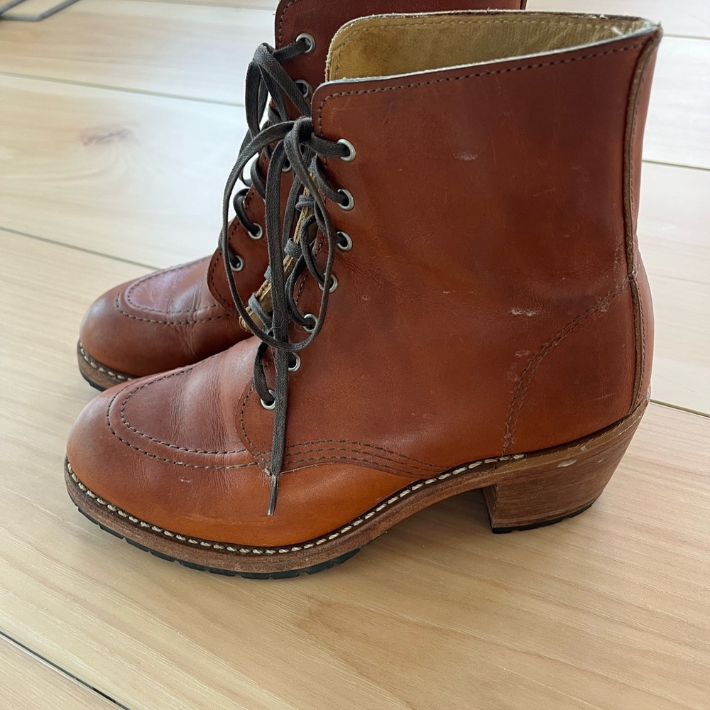 Women’s Red Wing Leather Lace-Up Ankle Boots - Brown - Picture 3 of 9
